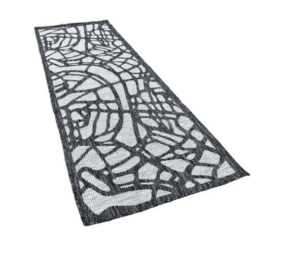 Human Comfort Luxus-Outdoor-Teppich Citymap 80 x 230 cm Zeltteppich