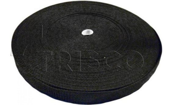 Trisco polypropylene webbing 30 mm black per metre