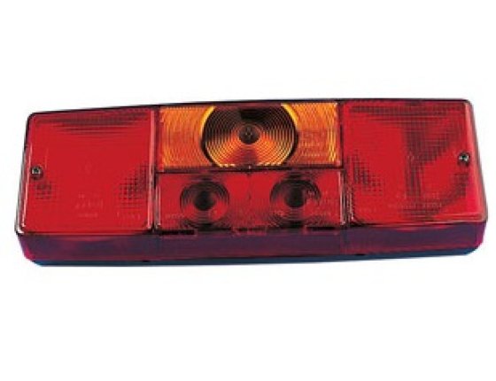 Feu arrière gauche Trigano Seima 4 fonctions rouge 298 x 97 x 56 mm