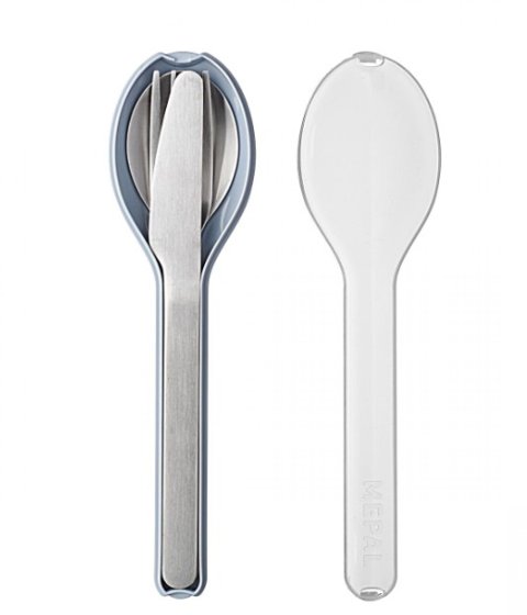 Mepal Ellipse 3-piece cutlery set Nordic Blue