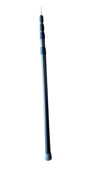 Campguru aluminium tarp pole 250 cm telescopic matte carbon look