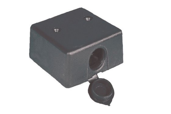 HABA 12V opbouw wandcontactdoos zwart
