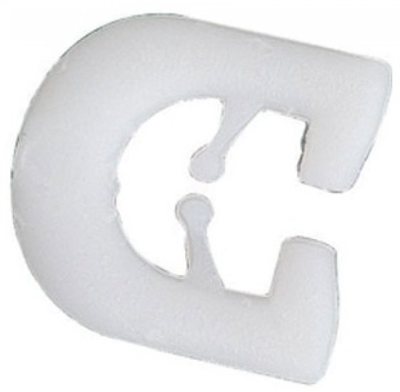Trigano nylon railglijders wit - set van 25