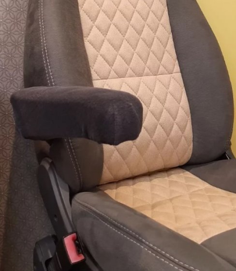 Camper-Diem Arm Stretch Armlehnenbezüge anthrazit für Kabinensitze