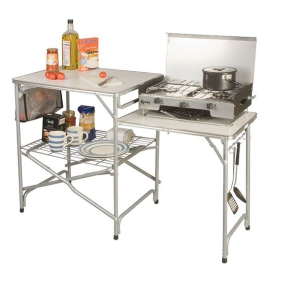 Kampa Colonel Field Kitchen camping kitchen with storage space