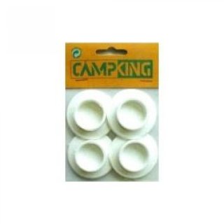 UMEFA tent pole feet plastic white 4 pieces