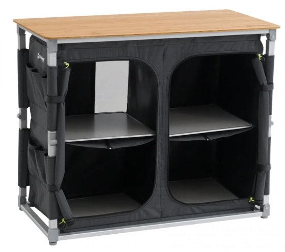 Outwell Padres XL camping kitchen with bamboo worktop