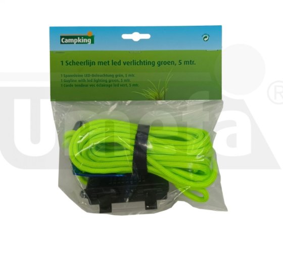 UMEFA guy line with led lighting 5 m yellow