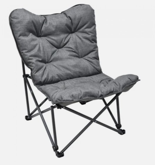 Human Comfort Orcival campingstoel met zachte vulling grijs