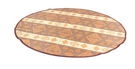 Human Comfort Cosy Carpet Nara Round Outdoor-Teppich rund Ø250 cm braun