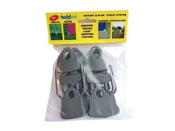 DEFA Hold-On clips pour tapis set de 4 gris