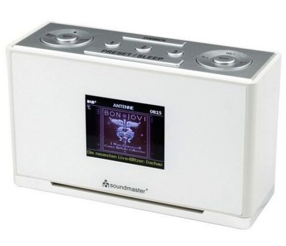 Soundmaster UR240WE DAB+ Radiowecker mit Farbdisplay