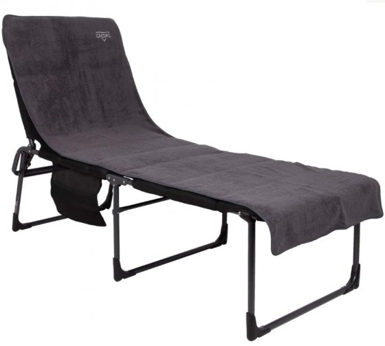 Crespo frottierbezug für liegebett XL grau