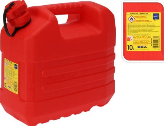 JERRYCAN BENZINE 10L ROOD