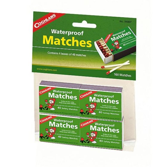 Coghlan's water-resistant matches 4-pack