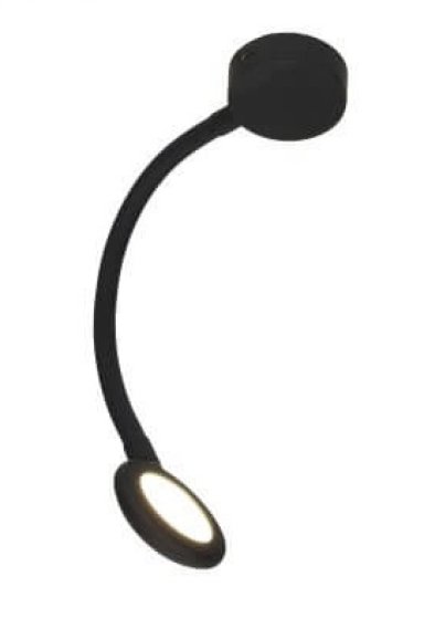 HABA Verona spot LED flexible avec port de charge USB-C noir