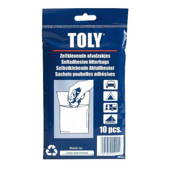 Toly zelfklevende afvalzakjes 10 stuks