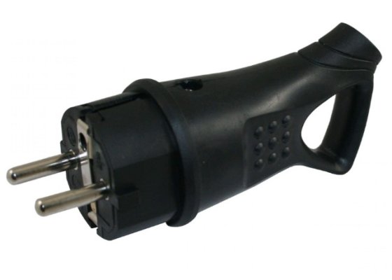 RUBBER STEKKER MET HANDVAT