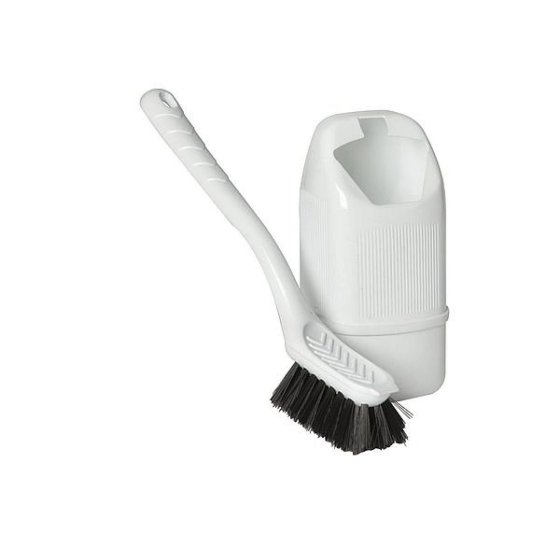 Bo-Camp mini brosse de toilettes avec support blanc