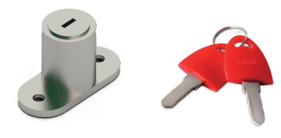 Serrure à cylindre Fiamma avec 2 clés pour Safe Door