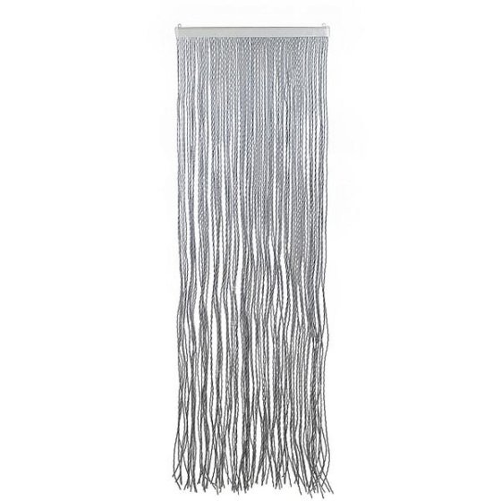 Arisol PVC fliegenvorhang String 100 x 220 cm grau/weiß