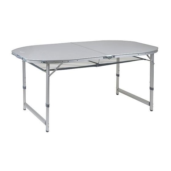 Bo-Camp Premium ovale Campingtisch 150 x 80 cm