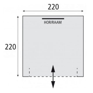 Bardani Picasso schuurtent grijs/antraciet PVC 220 x 220 cm