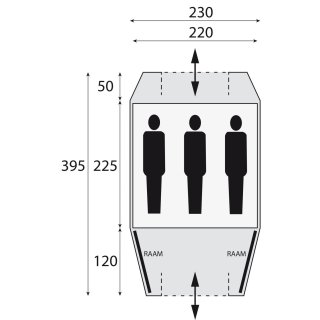 TENT KENIA 220 TC BEIGE/ANTR. SAFARICA