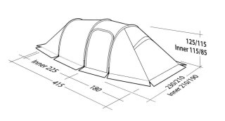 ROBENS Nordic Lynx 4 tunneltent voor 4 personen