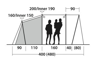 Outwell Ashwood 3 tunneltent voor 3 personen