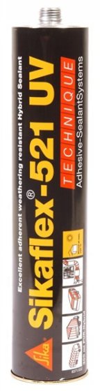 Gimeg Sikaflex-521 UV Dichtmasse schwarz 300 ml