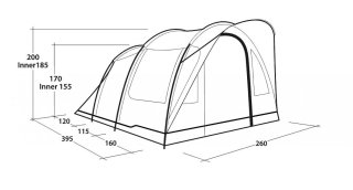 Outwell Sky 4 tunneltent voor 4 personen