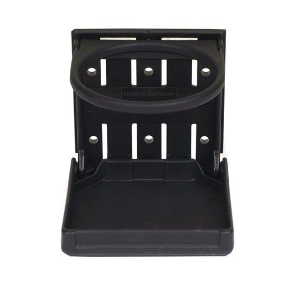 Porte-gobelet pliable Gimeg noir en plastique