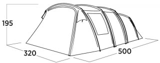 Easy Camp Hamra 5 tunneltent voor 5 personen