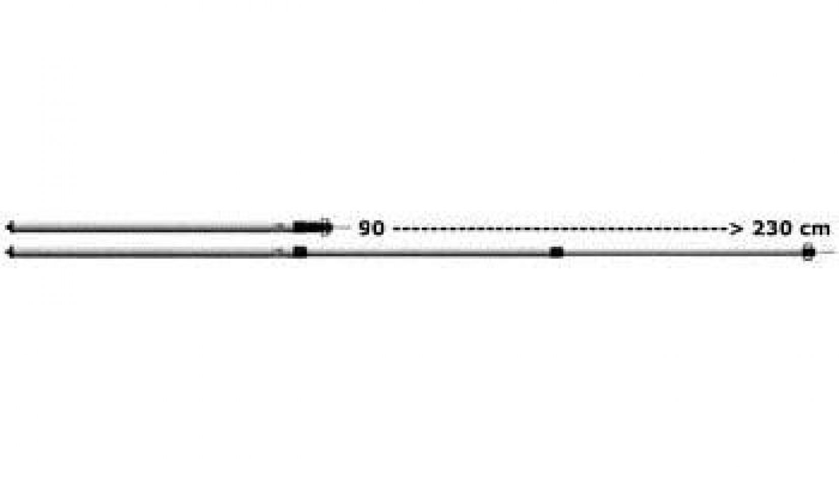 tarpstok-28mm-90-230cm-alu-1019-1