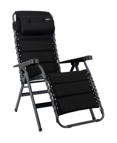 Crespo AP-232 Air-Deluxe relaxstoel met hoofdkussen zwart