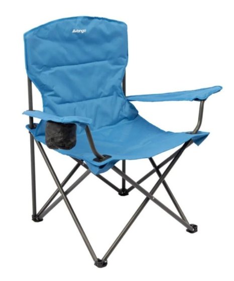Vango Malibu vouwstoel cobalt met geïsoleerde bekerhouder