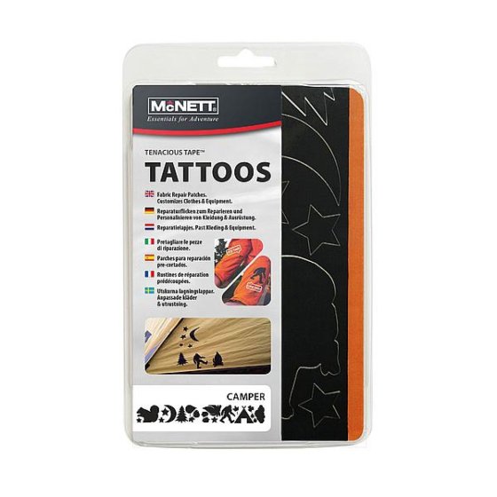 McNett Tenacious Tape Camping Tattoos reparatiepatches zwart