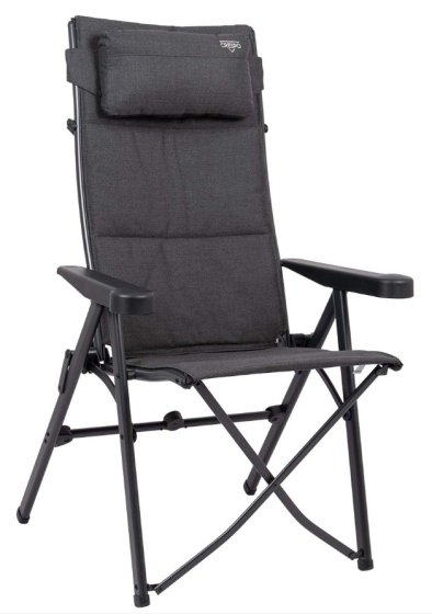 Crespo AP-740 Tex-Comfort vouwstoel grijs