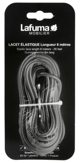 Cordon élastique Lafuma 8 m gris Orage