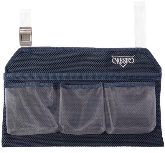 Organiseur d'accoudoir Crespo universel bleu