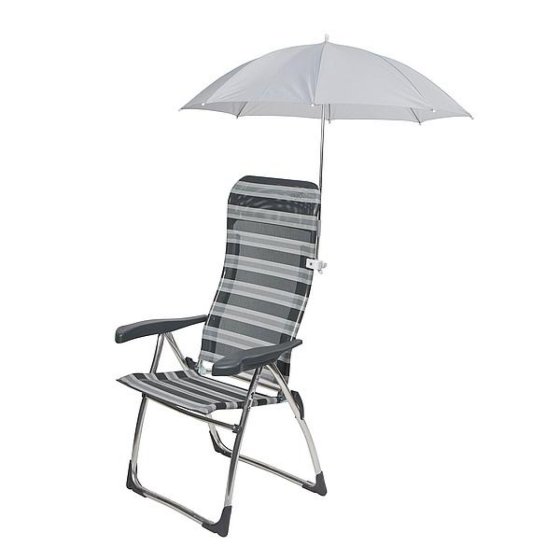 Bo-Camp universeller Stuhlsonnenschirm Ø 106 cm grau