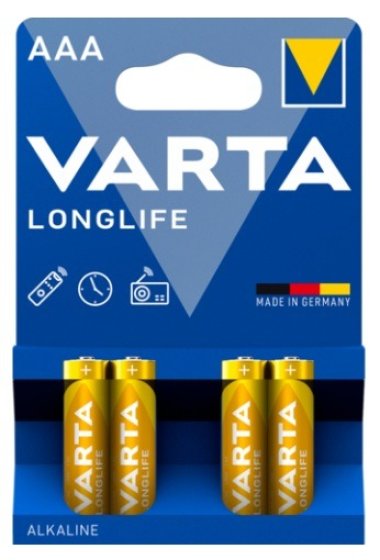 VARTA Longlife Power AAA alkaline batterijen 4-pack
