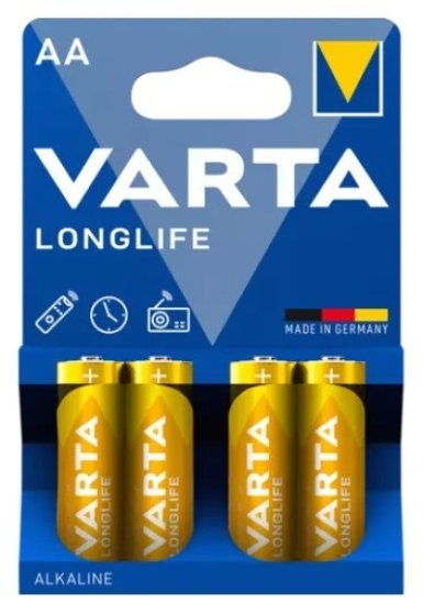 VARTA Longlife Power AA batterijen 4-pack