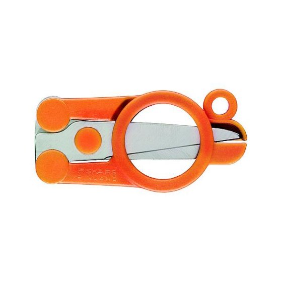 Fiskars folding scissors 11 cm orange