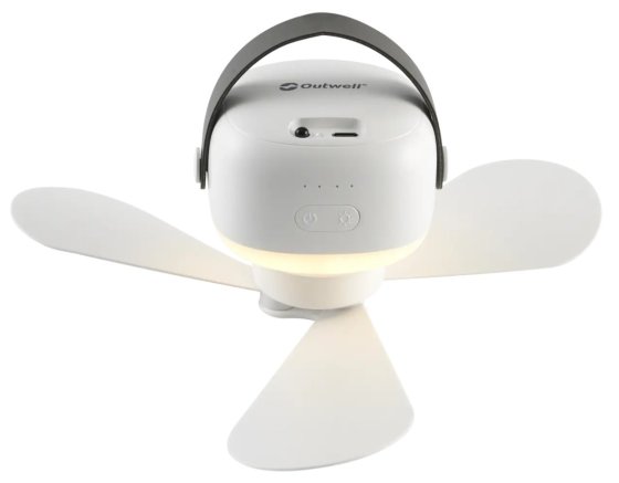 Outwell Aurelios oplaadbare campingventilator met lamp