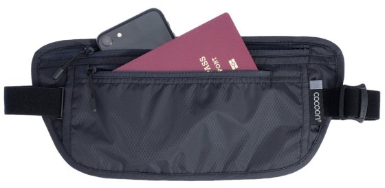 TRAVEL WAIST WALLET BLACK COCOON