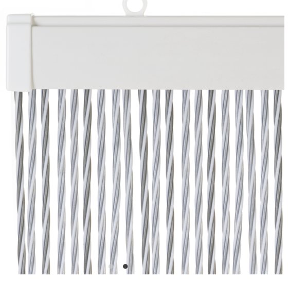 Travellife string door curtain white/grey 60 x 190 cm