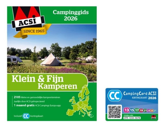 ACSI Small & Fine Camping Guide 2026 with CampingCard