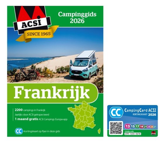 ACSI Camping Guide France 2026 with CampingCard